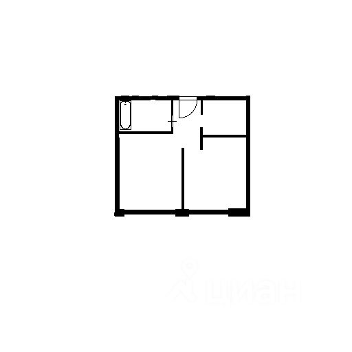 Планировка этой квартиры по данным Циан