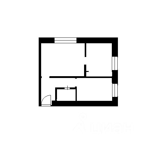 Планировка этой квартиры по данным Циан