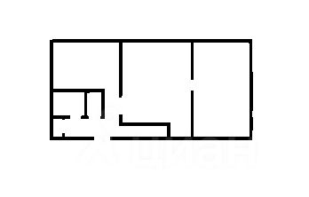 Планировка этой квартиры по данным Циан
