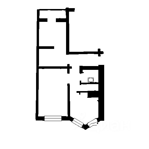 Планировка этой квартиры по данным Циан
