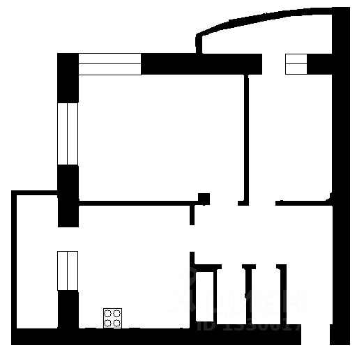 Планировка этой квартиры по данным Циан
