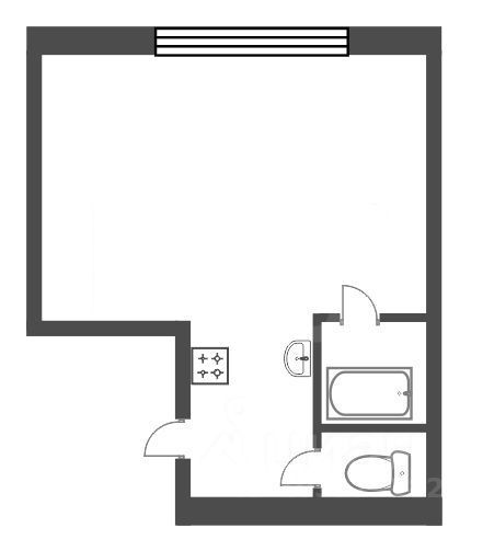 Планировка этой квартиры по данным Циан