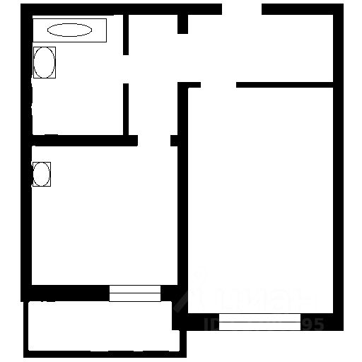 Планировка этой квартиры по данным Циан