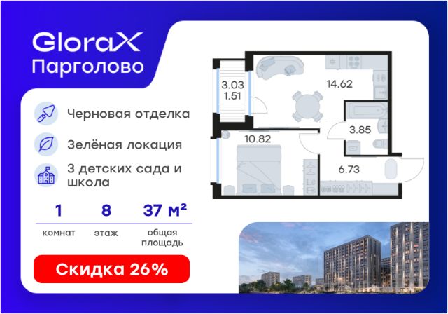 ЖК «GloraX Парголово»