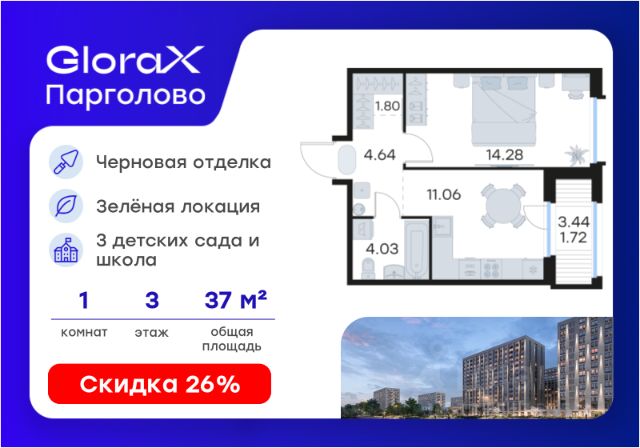 ЖК «GloraX Парголово»