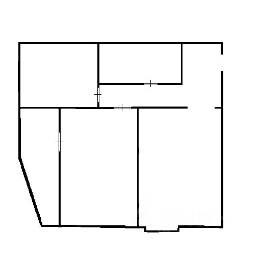 Планировка этой квартиры по данным Циан