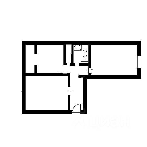 Планировка этой квартиры по данным Циан