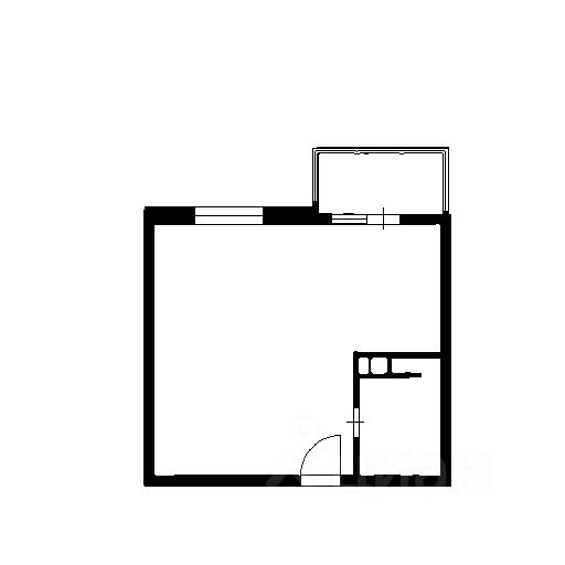 Планировка этой квартиры по данным Циан