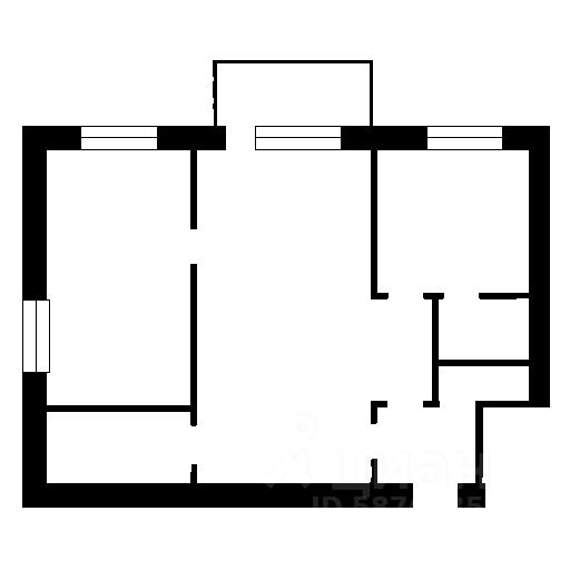Планировка этой квартиры по данным Циан