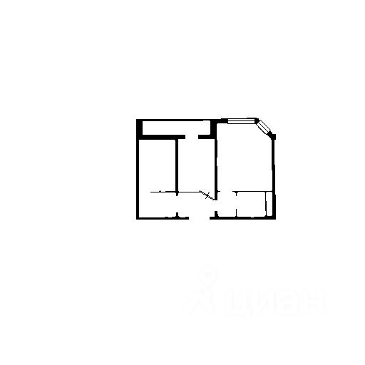 Планировка этой квартиры по данным Циан