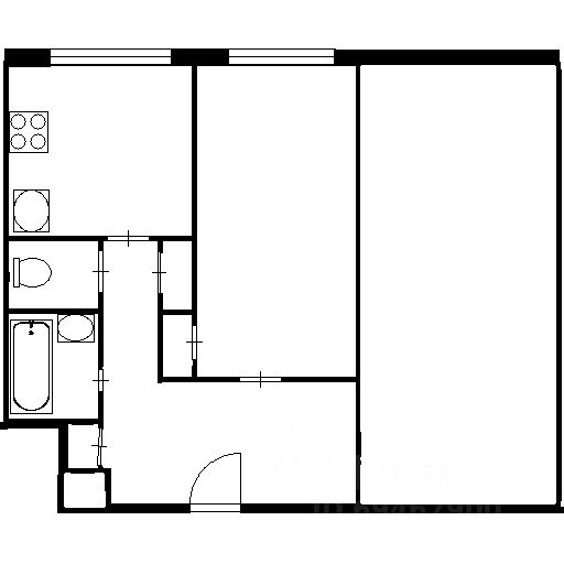 Планировка этой квартиры по данным Циан