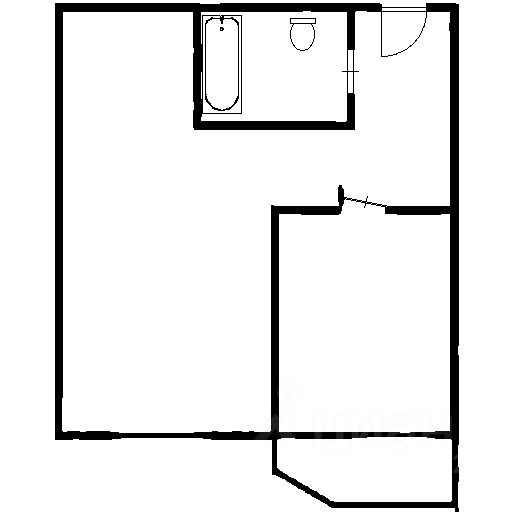 Планировка этой квартиры по данным Циан