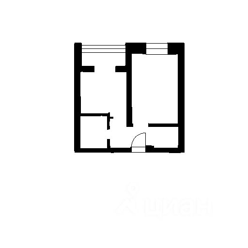 Планировка этой квартиры по данным Циан