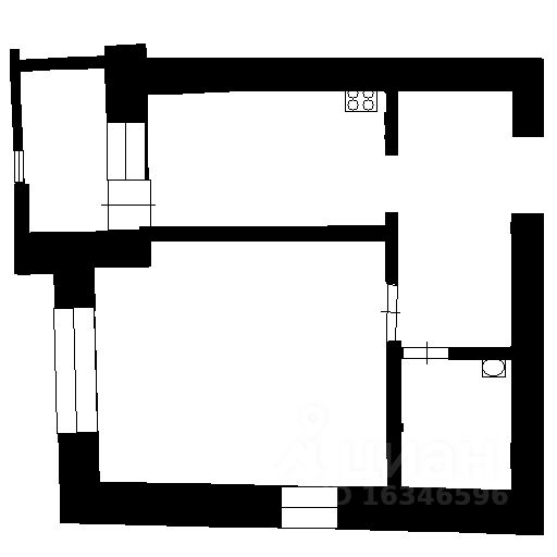 Планировка этой квартиры по данным Циан
