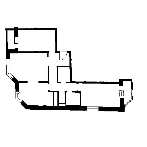 Планировка этой квартиры по данным Циан