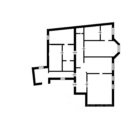 Планировка этой квартиры по данным Циан