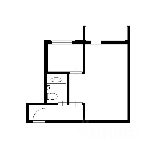 Планировка этой квартиры по данным Циан