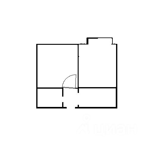 Планировка этой квартиры по данным Циан