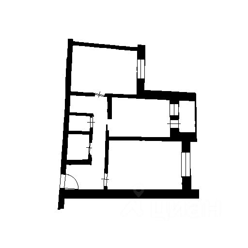 Планировка этой квартиры по данным Циан