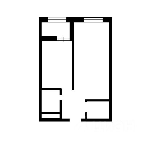 Планировка этой квартиры по данным Циан