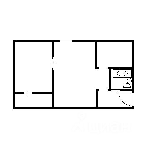 Планировка этой квартиры по данным Циан