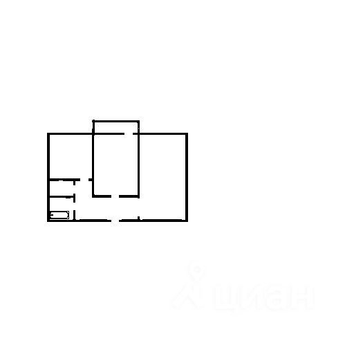 Планировка этой квартиры по данным Циан