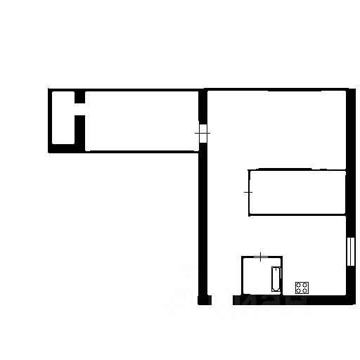 Планировка этой квартиры по данным Циан
