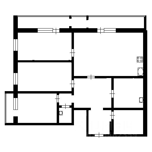 Планировка этой квартиры по данным Циан