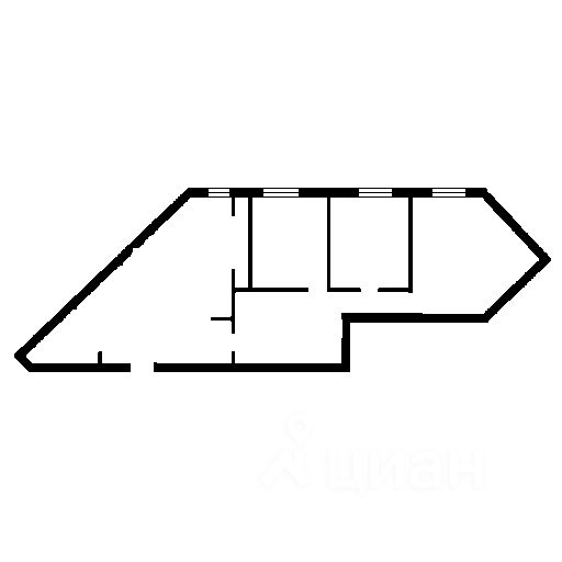 Планировка этой квартиры по данным Циан