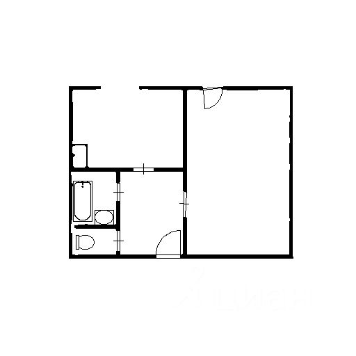 Планировка этой квартиры по данным Циан