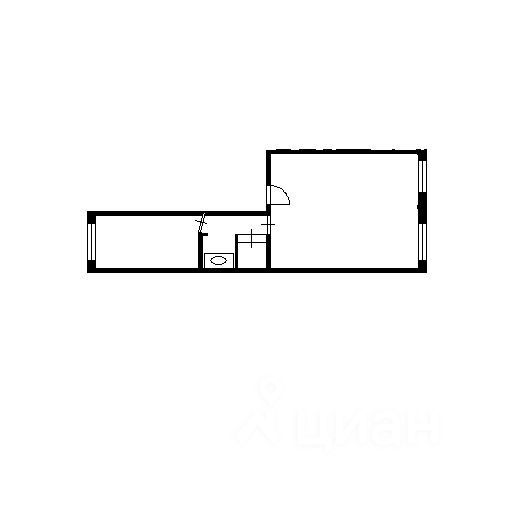 Планировка этой квартиры по данным Циан