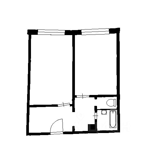 Планировка этой квартиры по данным Циан