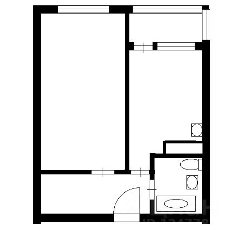 Планировка этой квартиры по данным Циан
