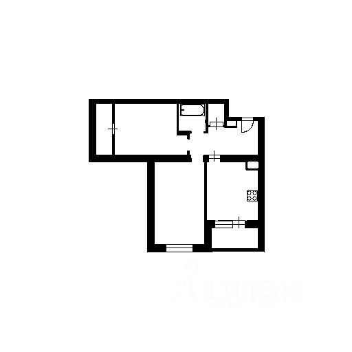Планировка этой квартиры по данным Циан