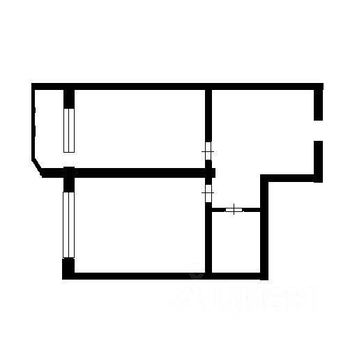Планировка этой квартиры по данным Циан