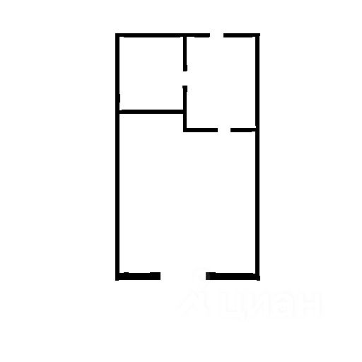 Планировка этой квартиры по данным Циан