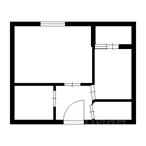 Планировка этой квартиры по данным Циан