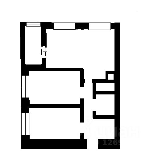 Планировка этой квартиры по данным Циан