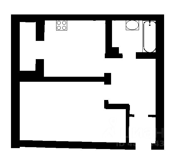 Планировка этой квартиры по данным Циан