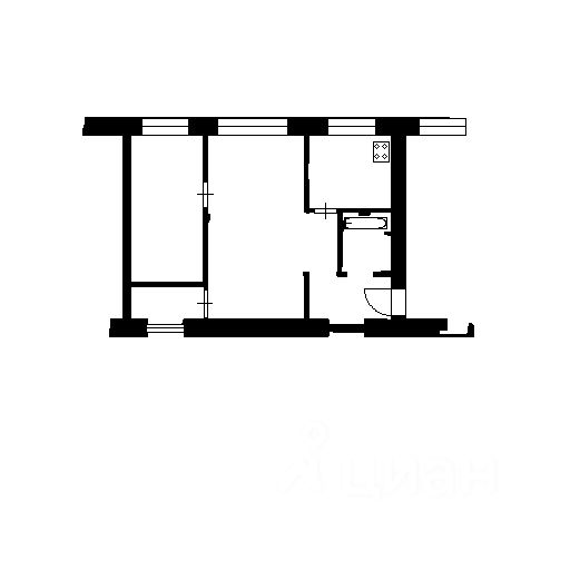Планировка этой квартиры по данным Циан