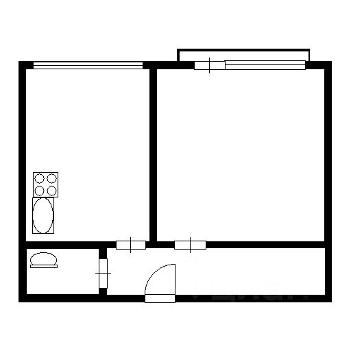 Планировка этой квартиры по данным Циан