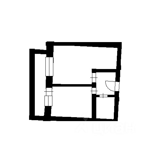 Планировка этой квартиры по данным Циан