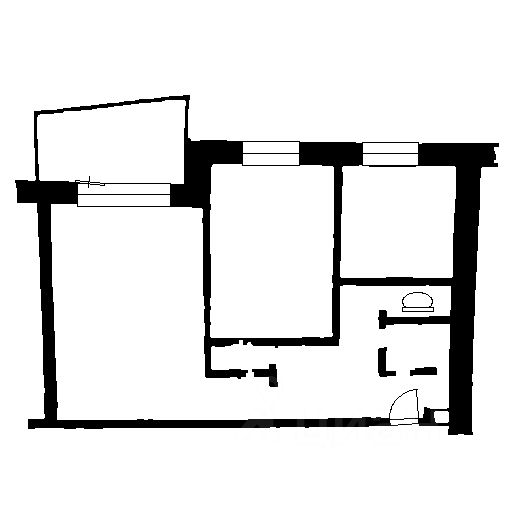 Планировка этой квартиры по данным Циан