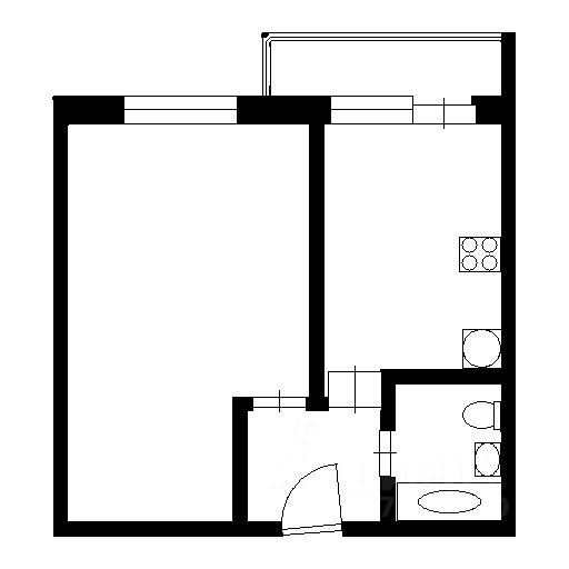 Планировка этой квартиры по данным Циан