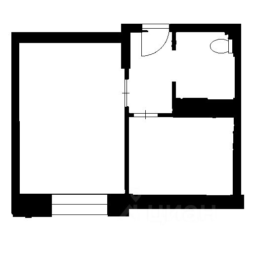 Планировка этой квартиры по данным Циан