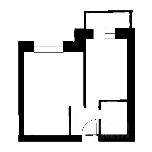 Планировка этой квартиры по данным Циан