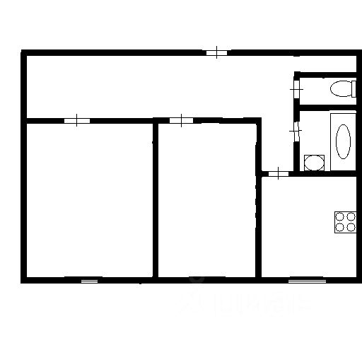Планировка этой квартиры по данным Циан
