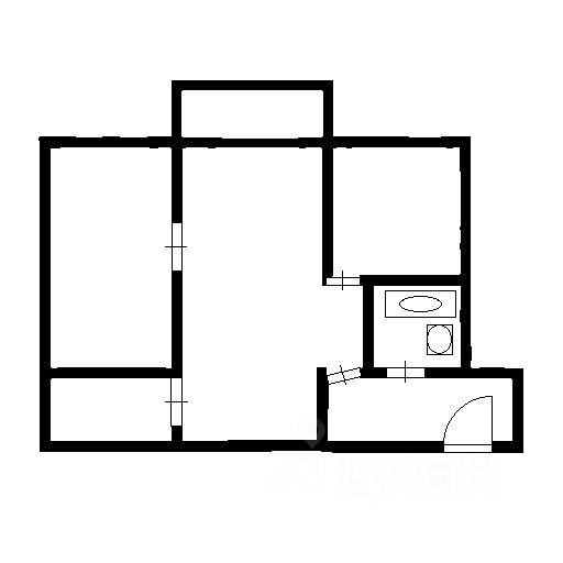 Планировка этой квартиры по данным Циан