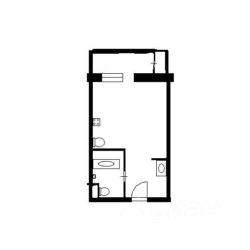 Планировка этой квартиры по данным Циан