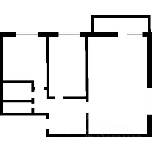 Планировка этой квартиры по данным Циан
